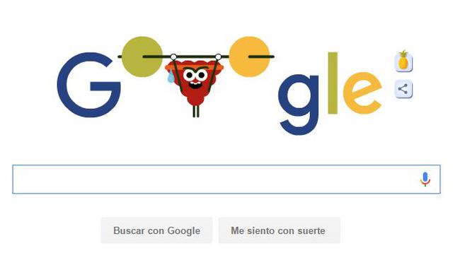 Google: el ‘doodle’ del levantamiento de pesas en Río 2016 - 1