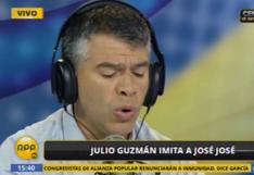 Julio Guzmán sorprendió con una increíble imitación de José José