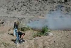 Policía incinera más de 5 mil plantones de marihuana en Huarmey