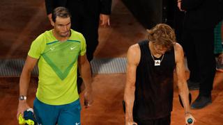 Rafael Nadal ofreció consuelo a Zverev por su lesión en Roland Garros: “Es muy duro verle llorar”