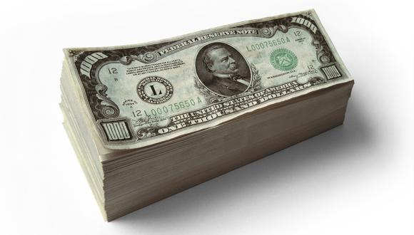 Los billetes de US$1000 fueron impresos por primera vez en 1862. (Foto: Shutterstock)