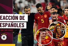 España 1 - 1 Alemania: la reacción de los hinchas españoles tras el vibrante encuentro del Mundial Qatar 2022