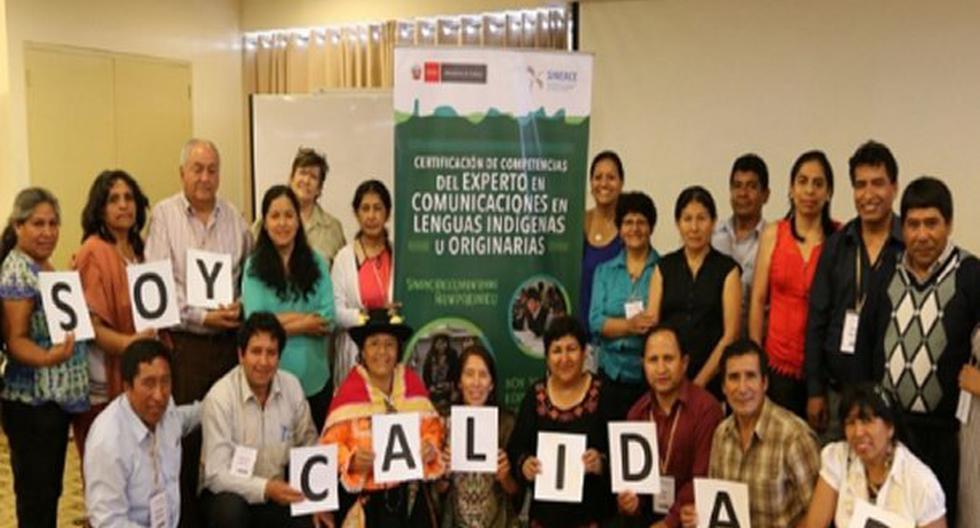 Los traductores concluyeron su formación como expertos en comunicación de lenguas originarias en contextos interculturales. (Foto: Andina)