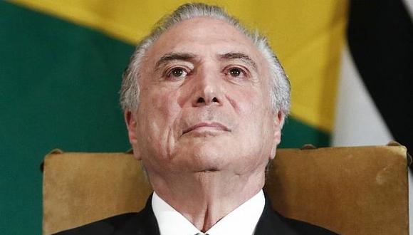 Michel Temer, presidente de Brasil. (Foto: AFP)