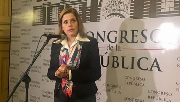 Mercedes Aráoz acudió al Congreso para presentarse ante la Comisión de Presupuesto. (Foto: Andina)