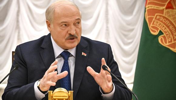 El presidente de Bielorrusia, Alexander Lukashenko. (Foto de Alexander NEMENOV / AFP)