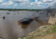 Iquitos: explosión en embarcación deja un muerto y desaparecidos