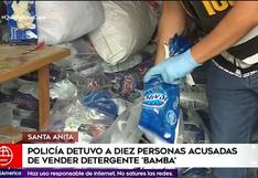 Santa Anita: intervienen local que distribuía detergente adulterado