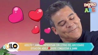 ¡Todo un conquistador! Adolfo Aguilar intenta enamorar a Jannina Bejarano, conductora de #Dilo |VIDEO