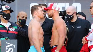 Canelo vs. Saunders: revive la ceremonia de pesaje que protagonizaron previo a la pelea en Texas