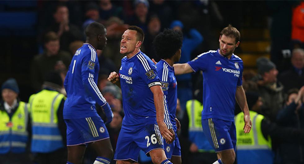 El Chelsea salvó un empate ante el Everton gracias a un gol de John Terry en el minuto 98. (Foto: Getty Images)