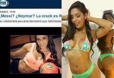 Fox Sports destaca a Rocío Miranda por encima de Messi o Neymar