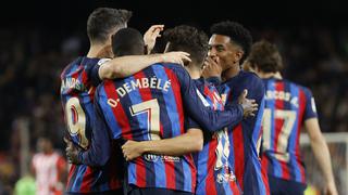 Barcelona derrotó 2-0 a Almería en el último partido de Piqué en el Camp Nou