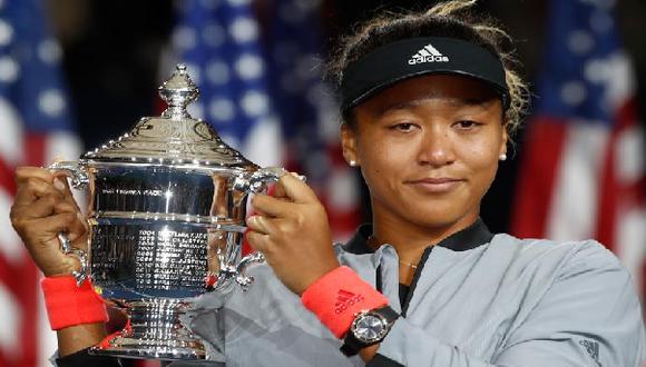 Naomi Osaka tuvo una tímida celebración en el US Open debido a los abucheos del público | Foto: Twitter WTA