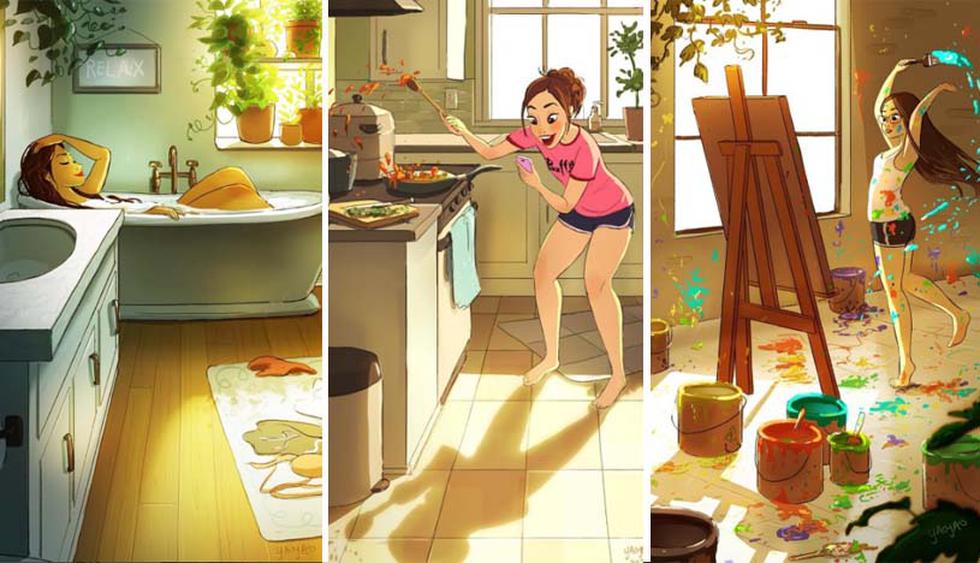 10 ilustraciones que muestran la magia de vivir sola | CASA-Y-MAS | EL  COMERCIO PERÚ