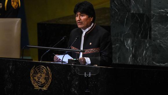 Evo Morales también utilizó la tribuna de la ONU para denunciar el bloqueo de Estados Unidos a Cuba. | Foto: AFP
