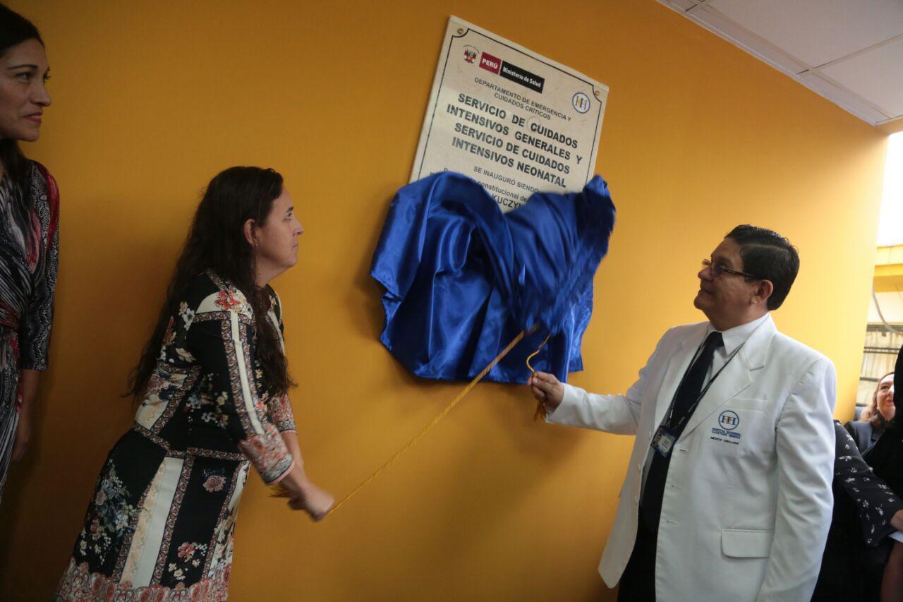 La ministra de Salud, Patricia García, destacó que el Hospital Cayetano Heredia atiende a una gran cantidad de personas que tiene necesidades complejas. (Minsa)