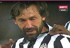 Champions League: El conmovedor llanto de Andrea Pirlo (VIDEO)