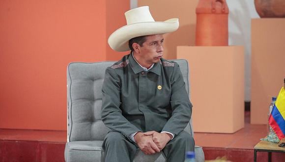 El presidente Pedro Castillo durante una reunión con su homólogo colombiano, Iván Duque, el pasado 13 de enero (Foto: Presidencia Perú).