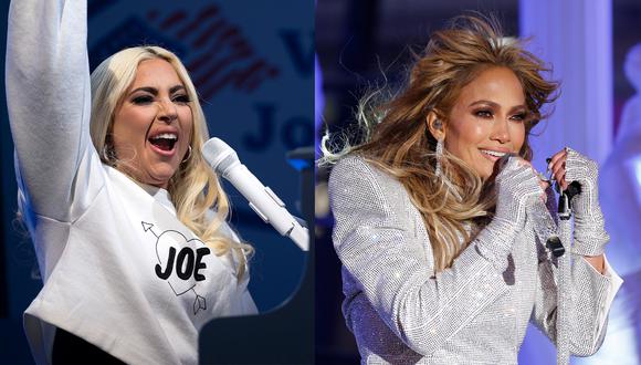 Lady Gaga cantará el himno norteamericano, mientras que Jennifer Lopez brindará un espectáculo musical en la ceremonia de investidura presidencial (Foto: Jim Watson y Gary Hershom para AFP)