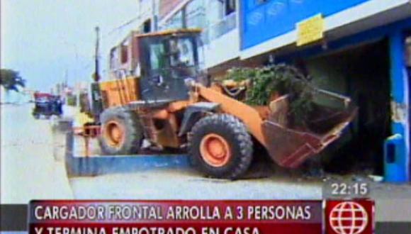 Carabayllo: cargador frontal atropelló y dejó grave a escolar