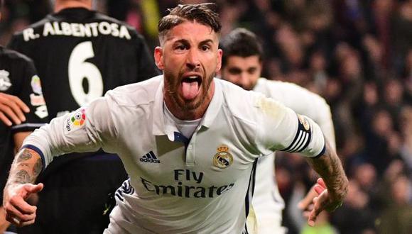 La eufórica narración del gol de Sergio Ramos en la TV inglesa