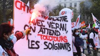Coronavirus: personal de salud se volvió a manifestar en Francia por falta de medios | FOTOS