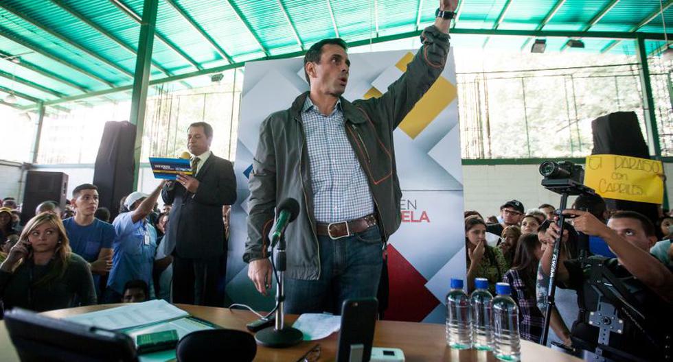 Henrique Capriles propone la revocatoria de Nicolás Maduro (EFE)