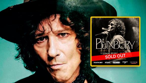Enrique Bunbury agota entradas para su concierto en Perú | Foto: Difusión / Instagram de Bunbury / Composición EC