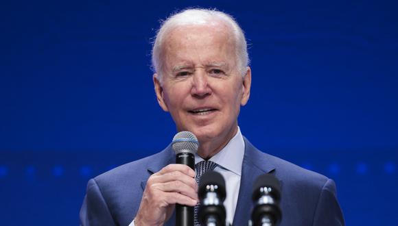 El presidente de los Estados Unidos, Joe Biden, habla durante la Conferencia de la Casa Blanca sobre el Hambre, la Nutrición y la Salud en el edificio Ronald Reagan en Washington, DC, el 28 de septiembre de 2022. (Foto de Oliver Contreras / AFP)