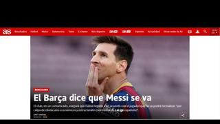 Lionel Messi deja Barcelona: la reacción de los medios internacionales | FOTOS