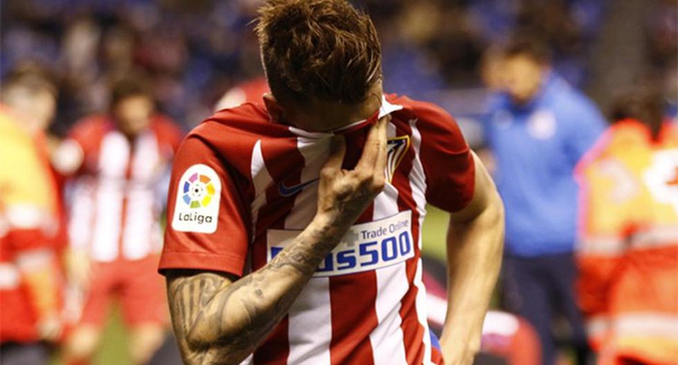 José María Giménez no soportó la dura situación que vivió su compañero del Atlético de Madrid Fernando Torres y entre lágrimas pidió que lo ayuden. (Foto: Twitter)