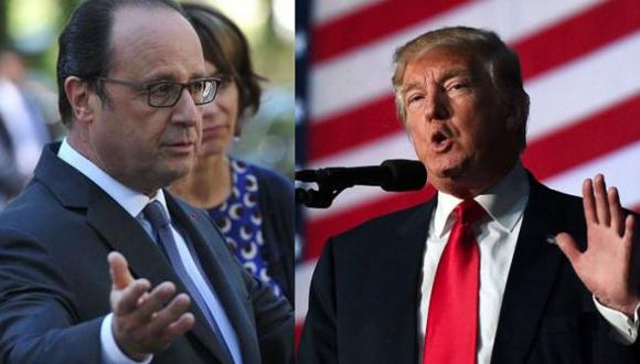 Hollande: Es "inaceptable" que Trump diga cómo debe ser Europa