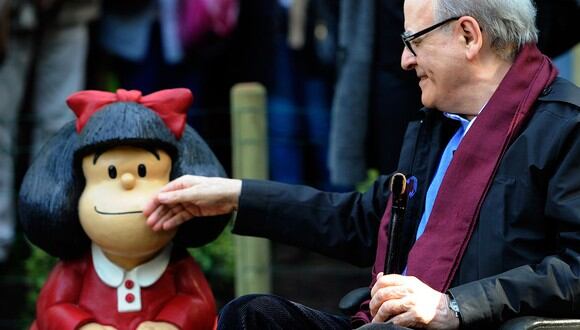 Joaquín Salvador Lavado, conocido como Quino y creador de Mafalda, falleció a los 88 años. (Foto: AFP)