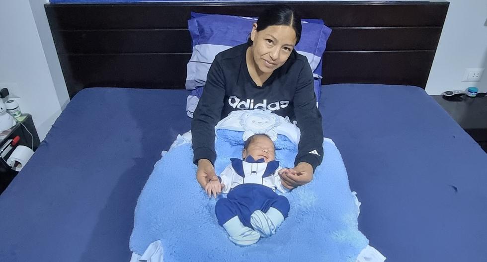 La fondista huancavelicana compartió una serie de fotografías en sus redes sociales en las que presentó a su pequeño heredero. (Fotos: archivo personal)