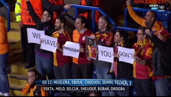 La broma de los hinchas de Galatasaray contra los del Chelsea