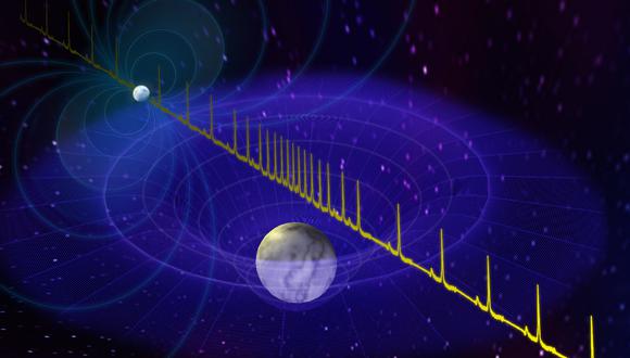 Las estrellas de neutrones son los restos comprimidos de estrellas masivas que se han convertido en supernova. (Foto:  B. Saxton / NRAO / AUI / NSF)