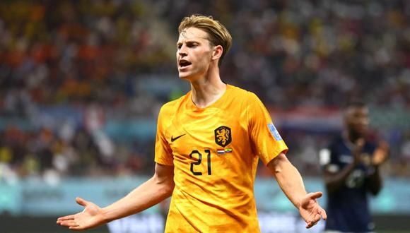 Gol de De Jong para el 2-0 de Países Bajos vs. Qatar en la Copa del Mundo. (Foto: Reuters)