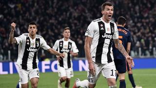 Juventus ganó 1-0 a Valencia con gol de Mandzukic y pasó a octavos de final de la Champions League | VIDEO