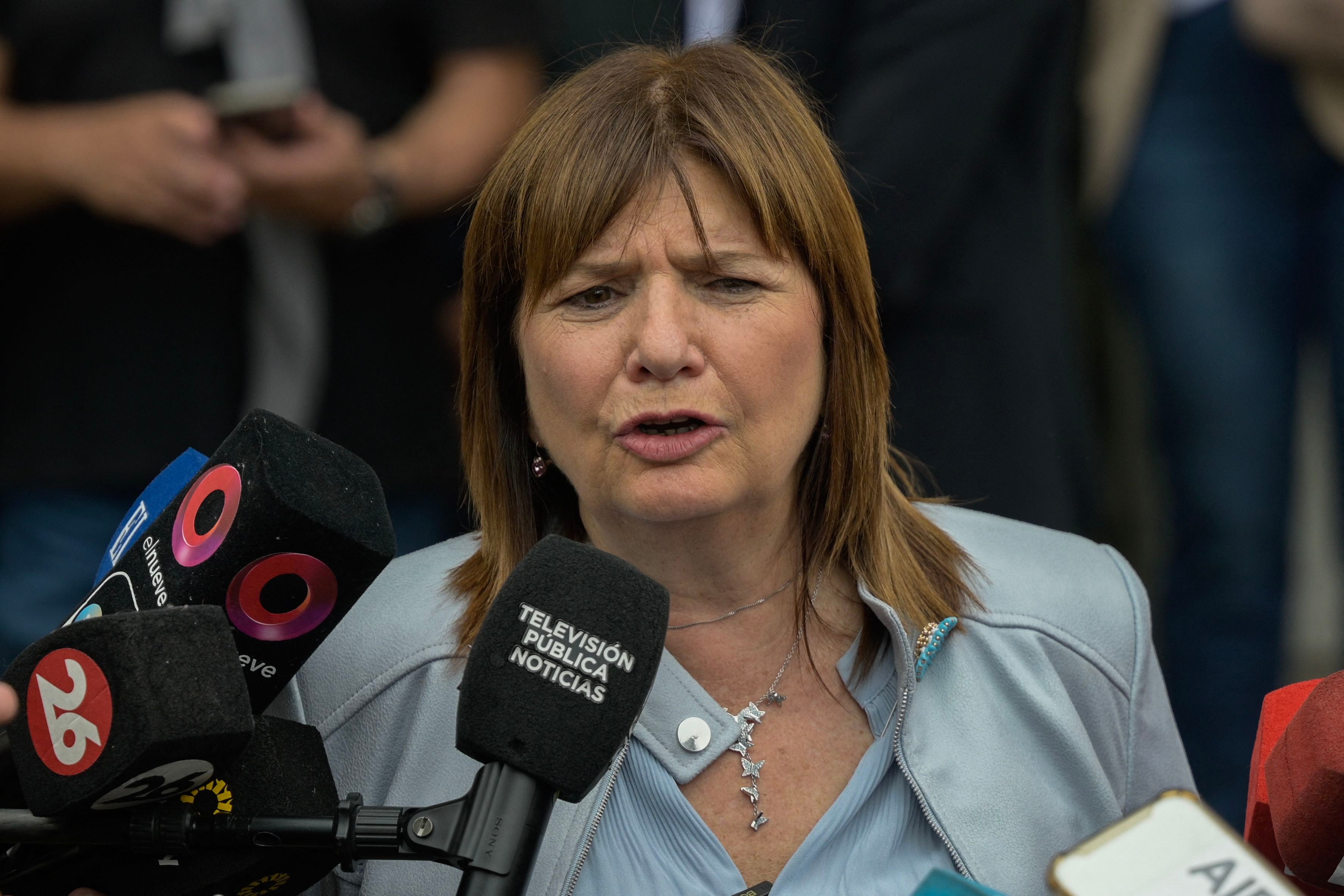 Patricia Bullrich came in third place.  (Photo: AFP)