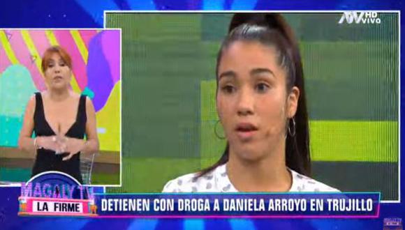 Daniela Arroyo fue detenida en Huanchaco. (Imagen: ATV)