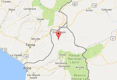 Sismo de 4,5 grados Richter se produjo en Tacna sin causar daños