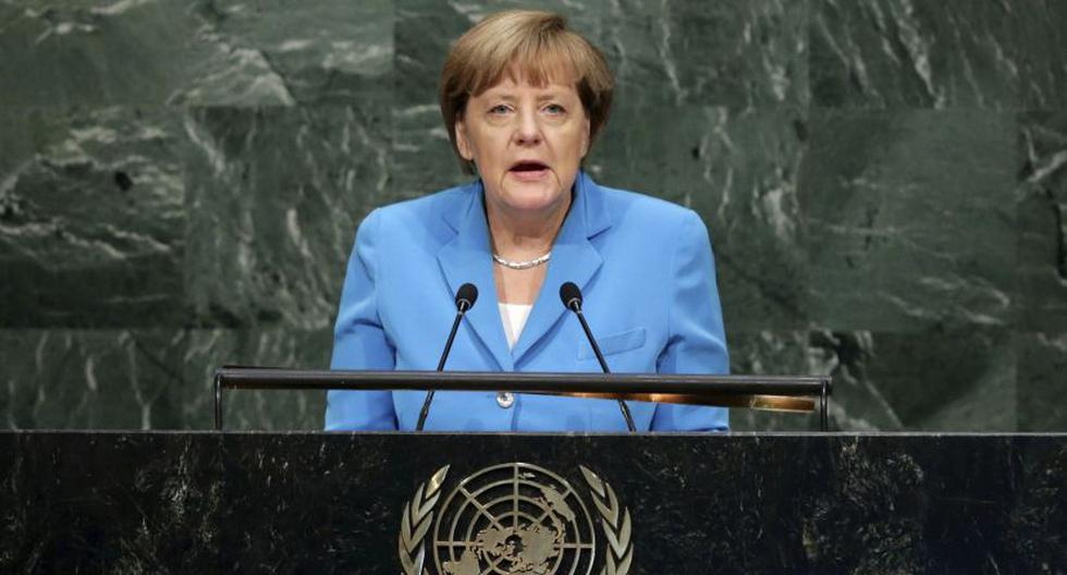 Angela Merkel habla ante la Asamblea General de la ONU. (Foto: EFE)