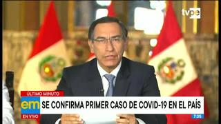 Presidente Martín Vizcarra confirmó el primer caso de coronavirus en Perú