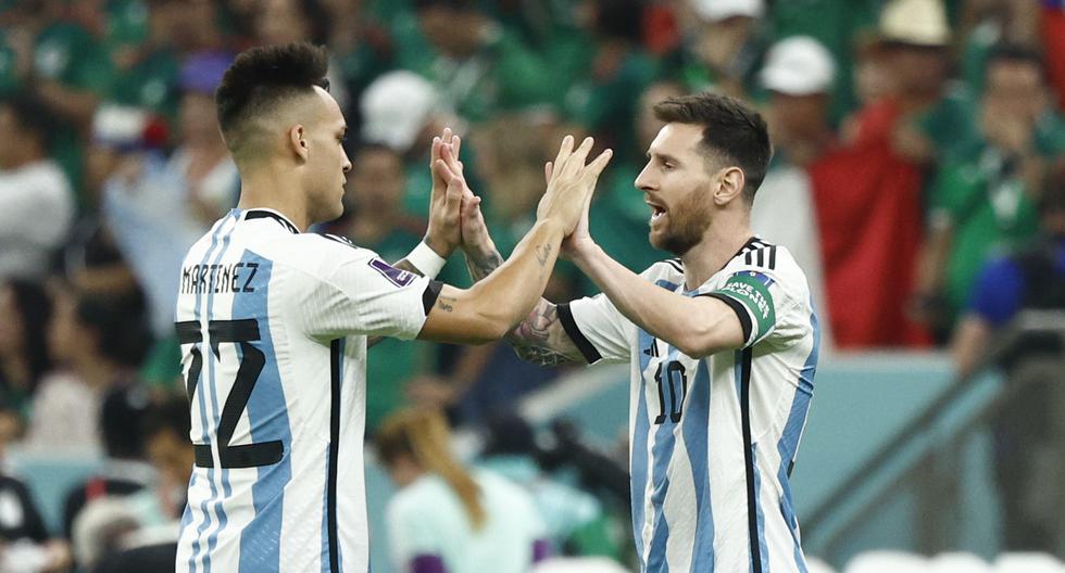 Lautaro Martínez and his praise for Messi: “We have the best and once again he solved it”