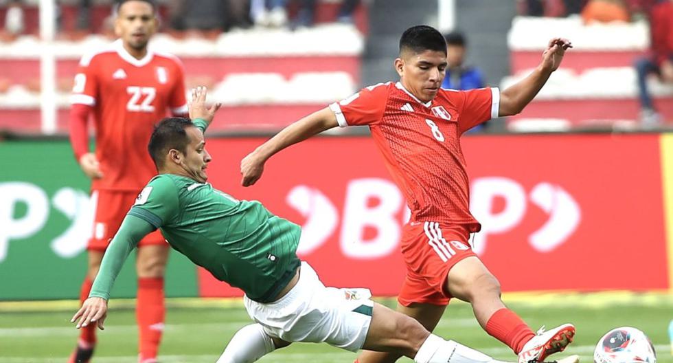 Es el debut oficial de Piero Quispe en la selección peruana. Antes solo había jugado un amistoso. (Foto: FPF)