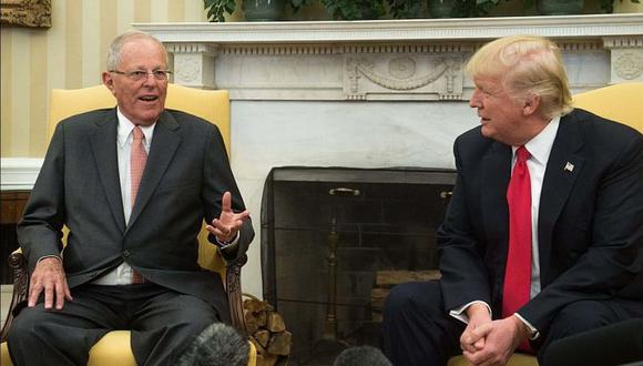 El presidente Kuczynski se reunió con su  homólogo Donald Trump en febrero último en la Casa Blanca. Entonces dijo que la cita fue "un exitazo".