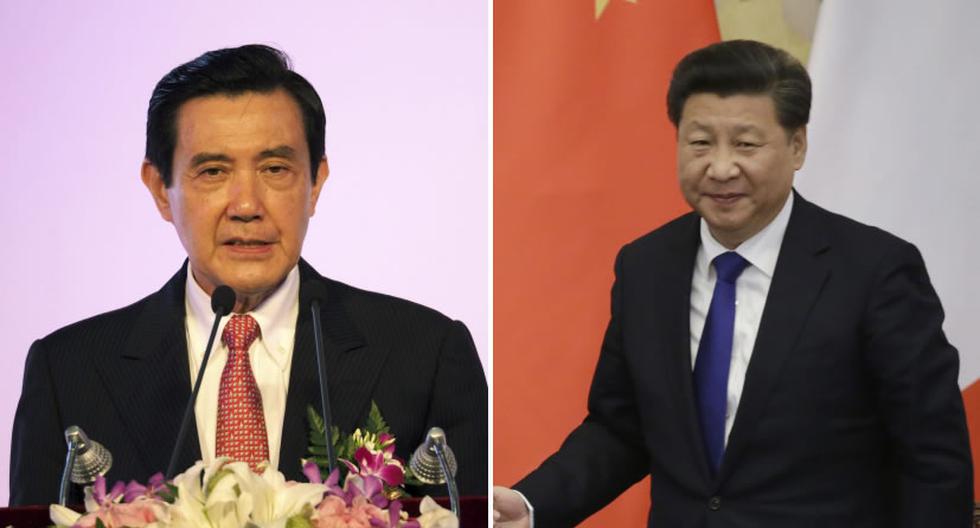 Presidente de Taiwán, Ma Ying-jeou, y su homólogo de China, Xi Jinping. (Foto: EFE)