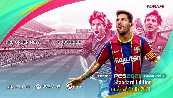 PES 2021 se lanzará el próximo 15 de septiembre para PS4, Xbox One y PC. (Difusión)