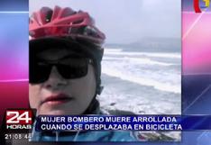 San Miguel: Mujer bombero murió atropellada por coaster (VIDEO)
